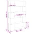 vidaXL Zostava TV skriniek 100 x 24 x 155 cm Čierny dub