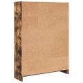 vidaXL Knižnica dymový dub 80x24x109 cm kompozitné drevo