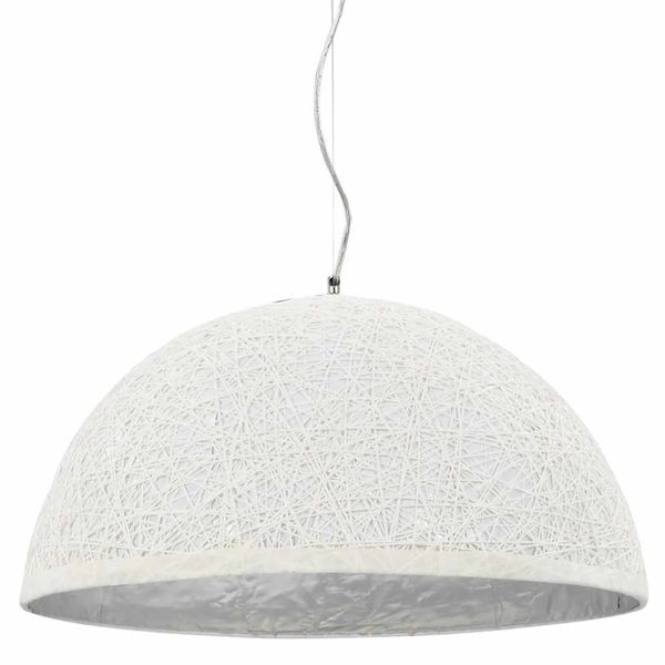 vidaXL Závesná lampa biela a strieborná Ø50 cm E27