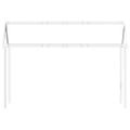 vidaXL Strecha na detskú posteľ biela 207x95,5x159 cm borovicový masív