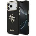 Puzdro Guess Fixed Glitter Big 4G Metal Frame pre iPhone 17 Pro Max čierne