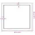 vidaXL Stolová doska 60x50x(2-4) cm neošetrený masív živé hrany