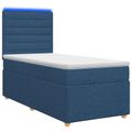 vidaXL Posteľ boxspring s matracom Modrá 80 x 200 cm Látka