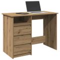 vidaXL Stôl dub artisan 102x50x75 cm kompozitné drevo