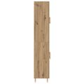 vidaXL Highboard 2 ks Remeselný dub 69,5 x 34 x 180 cm
