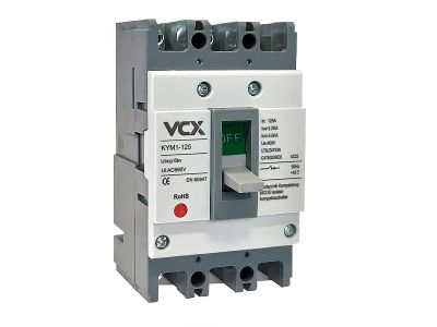 Kompaktný výkonový istič VCX KYM-1 - 125A / Uimp 6kV / Ui AC690V