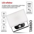 LED reflektor EMOS ZS2922 TAMBO so senzorom pohybu, 20 W, 2000 lm, čierny