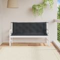 vidaXL Vankúše na záh. lavičku 2ks antracitová melanž 150x50x7cm látka