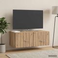 vidaXL Nástenná TV skrinka 78,5 x 41 x 30 cm Dub artisan