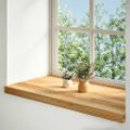 vidaXL Okenný parapet 2 ks svetlohnedá 70x40x2 cm dubový masív