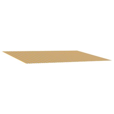 vidaXL Náhradná látka na markízu Oranžová a Čierna 250 x 200 cm