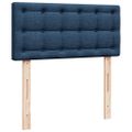 vidaXL Osmanská posteľ s matracom modrá 90x200 cm látka