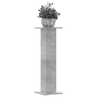 vidaXL Stojany na rastliny 2 ks betónovosivé 30x30x95 cm kompoz. drevo