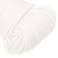 vidaXL Lodné lano biele 5 mm 50 m polypropylén