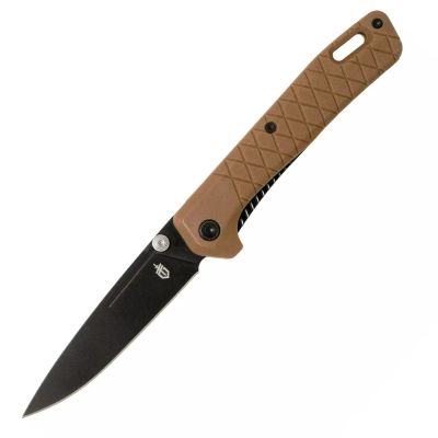 Gerber 30-001881 Zilch - Coyote Brown vreckový nôž 7,8 cm, čierna, hnedá, GFN