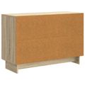 vidaXL Servírovacia skriňa so zásuvkou Dub sonoma 89 x 34,5 x 60 cm