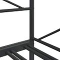vidaXL Váľanda s kolíkom bez matraca Čierna 80x200 cm Oceľ