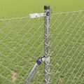 vidaXL Oceľový plot na upevnenie 10 x 1 m Pozinkovaná oceľ Strieborná