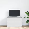 TV Skrinka vidaXL Biela 80x35x54 cm Drevo