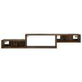 vidaXL Nástenný TV kabinet Nástenná montáž Dymový dub 150 x 28 x 26 cm