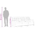 vidaXL 3-miestna pohovka sivá 180 cm umelá koža