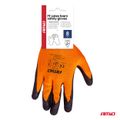 Ochranné rukavice polyesterové, potiahnuté latexovou penou, veľkosť 8 (2 páry), trieda 2132X – AMiO-04639