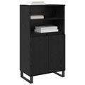 vidaXL Highboard Čierna 60 x 36 x 110 cm Kompozitné drevo