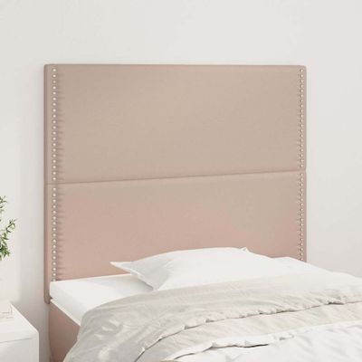 vidaXL Čelo postele Cappuccino 90x5x118/128 cm umelá koža