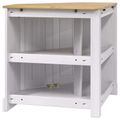 vidaXL Stojan na akvárium CORONA Biela 70 x 70 x 73 cm 300 kg