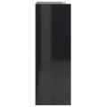 vidaXL Komoda so 6 zásuvkami lesklá čierna 50x34x96cm kompozitné drevo