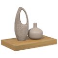 vidaXL Stenná polica Nástenná montáž Hnedá 40 x 23,5 x 3,8 cm