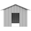 vidaXL Búda pre psa so strechou 131x101x102 cm, pozinkovaná oceľ