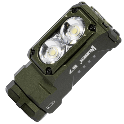 Wuben E7 6500K ARMY GREEN svietidlo 1800lm, zelená