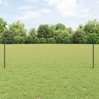 vidaXL Zvarený drôtený plot 10 x 0,5 m (Š x V) PVC potiahnutá oceľ