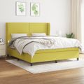 vidaXL Boxspring posteľ s matracom zelená 180x200 cm látka