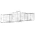 vidaXL Oblúkový gabionový kôš 6 ks 300x50x60/80 cm pozinkované železo