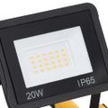 vidaXL LED reflektor s rukoväťou 2x20 W studené biele svetlo