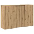 vidaXL Recepčný stôl dub artisan 155x50x103,5 cm kompozitné drevo