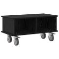 vidaXL TV stolík 68,5 x 35 x 35 cm Čierny dub Kompozitné drevo