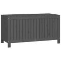 vidaXL Záhradný úložný box sivý 121x55x64 cm masívna borovica