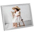 vidaXL Fotorámiky na stôl, koláž 5 ks, strieborné 20x25 cm, MDF