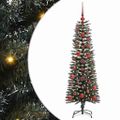 vidaXL Umelý vianočný stromček Zelená 120 cm PVC, plast a oceľ