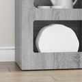 vidaXL Servírovacia skriňa ELST Sivý Sonoma 40 x 35 x 100,5 cm