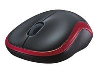 Myš - optický - bezdrátový - 2.4 GHz - bezdrátový přijímač USB - červená