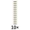 Skrutková svorkovnica 12× 6–10 mm2, 450 V, biela, 10 ks