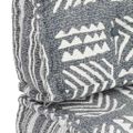 vidaXL Podložka na paletovú sedačku, sivá, látka, patchwork
