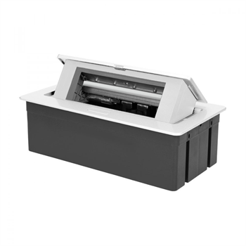 Výklopné púzdro pre zásuvkové moduly ORNO OR-GM-9010/W, farba biela, kábel 1.5m