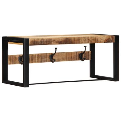 vidaXL Vešiak na kabáty 80x35x35 cm Masívne mango z hrubého dreva