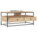 vidaXL Konferenčný stolík dub sonoma 100x51x45 cm kompozitné drevo
