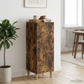 vidaXL Servírovacia skriňa Dymový dub 33 x 34,5 x 90 cm